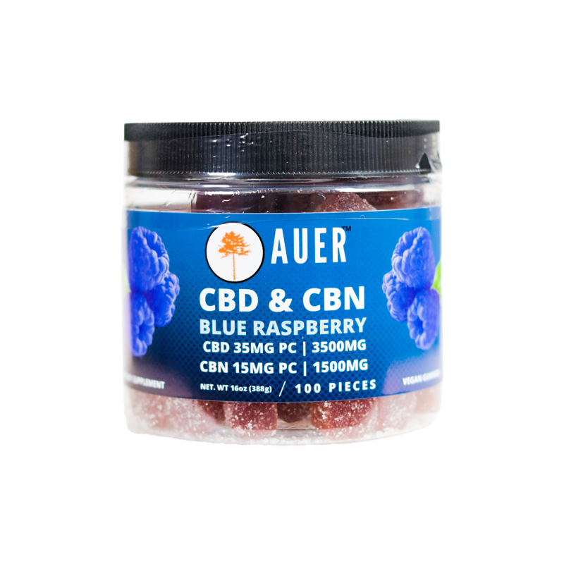 CBD & CBN Blue Raspberry Vegan Gummy for Sleep