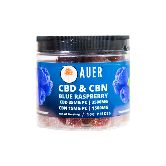 CBD & CBN Blue Raspberry Vegan Gummy for Sleep