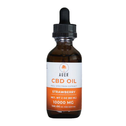 Strawberry Full Spectrum CBD Oil - Per Bottle | Natural Strawberry CBD Oil